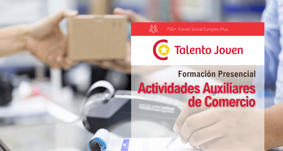 Banner Talento Joven - Actividades Auxiliares de Comercio