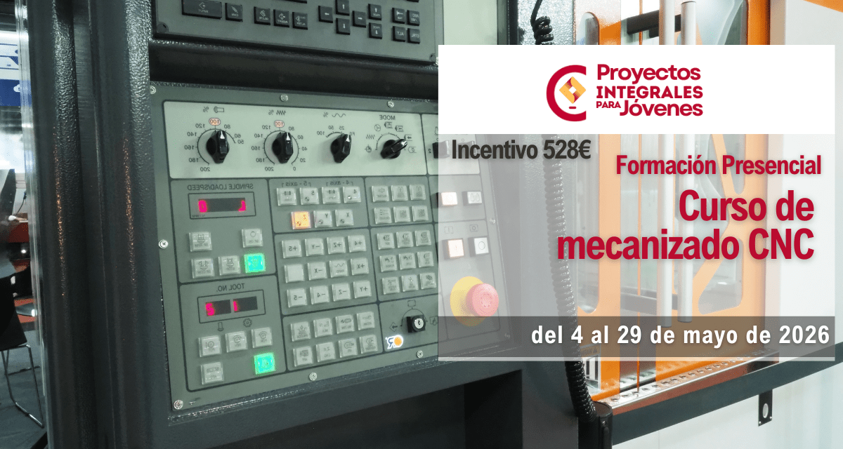 Banner Curso de mecanizado CNC