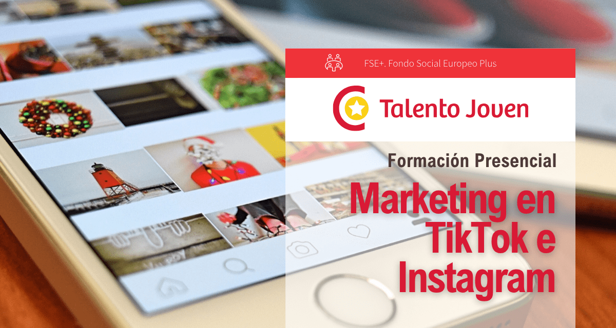 Banner Talento Joven - Marketing en TikTok e Instagram